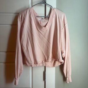 long sleeve cropped shirt